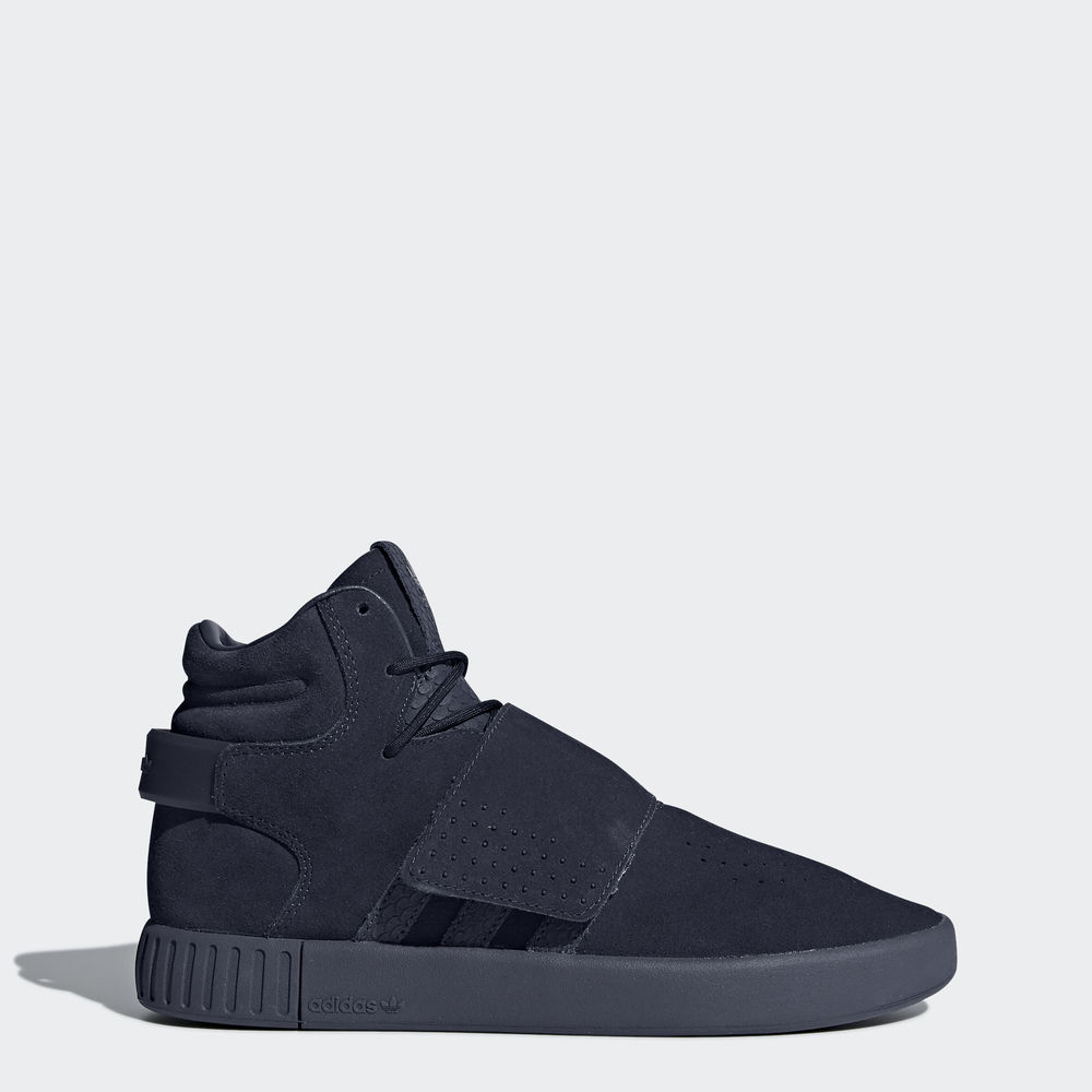 Adidas Tubular Invader Strap - Originals ανδρικα - Μπλε/Μπλε/Ασπρα,Μέγεθος: EU 36 – 54 2/3 (473AMWZJ